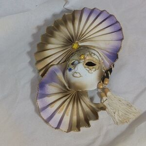 Elegant Gold and Purple Venetian Mask 9 I Mardi Gras